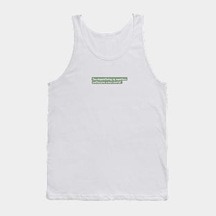 Not my hero Tank Top